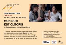 Projection « mon nom est clitoris » le 8 mars à Arcueil