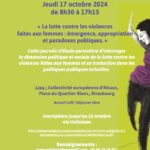 17 octobre à Strasbourg : Journée d’études