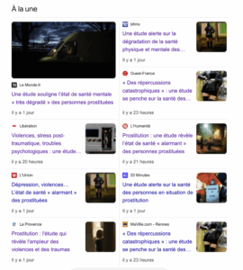 revue presse Aspire santé prostitution