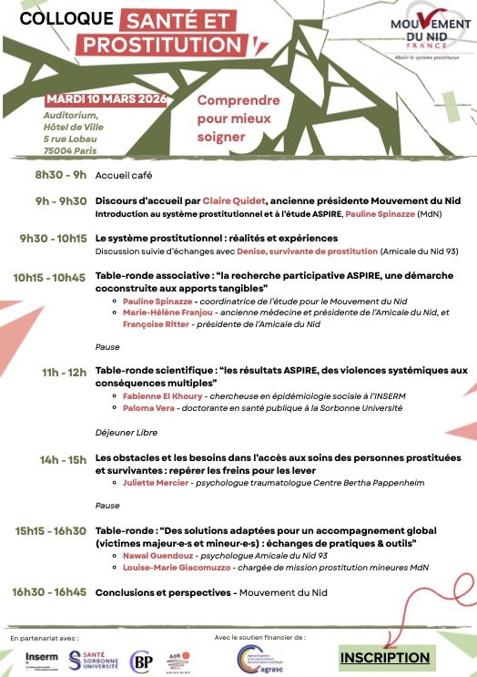 santé prostitution paris 10 mars