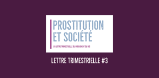Lettre trimestrielle n°3 : loi intégrale, les victimes de prostitution oubliées ?